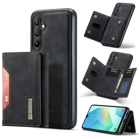 For Samsung Galaxy A16 5G DG.MING M2 Series 3-Fold Multi Card Bag + Magnetic Phone Case(Black) - Galaxy Phone Cases by DG.MING | Online Shopping UK | buy2fix