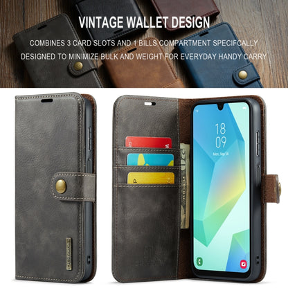 For Samsung Galaxy A16 5G DG.MING Crazy Horse Texture Detachable Magnetic Leather Case(Grey) - Galaxy Phone Cases by DG.MING | Online Shopping UK | buy2fix