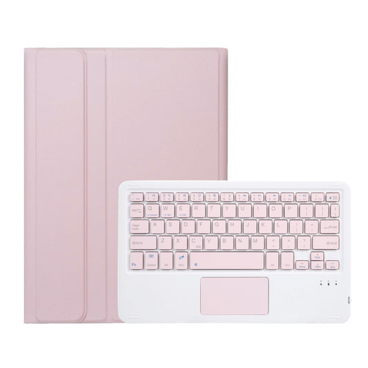 For Xiaomi Pad 7 / 7 Pro 11.2 inch A0N13-A Ultra-thin Detachable Bluetooth Keyboard Leather Tablet Case with Touchpad(Pink White) - Others Keyboard by buy2fix | Online Shopping UK | buy2fix