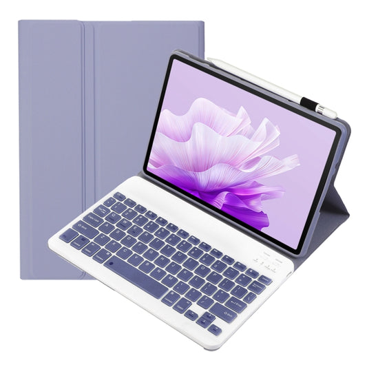 For Honor Pad X9 / X8 Pro 11.5 AH15 Ultra-thin Detachable Bluetooth Keyboard Leather Tablet Case(Lavender White) - Others Keyboard by buy2fix | Online Shopping UK | buy2fix