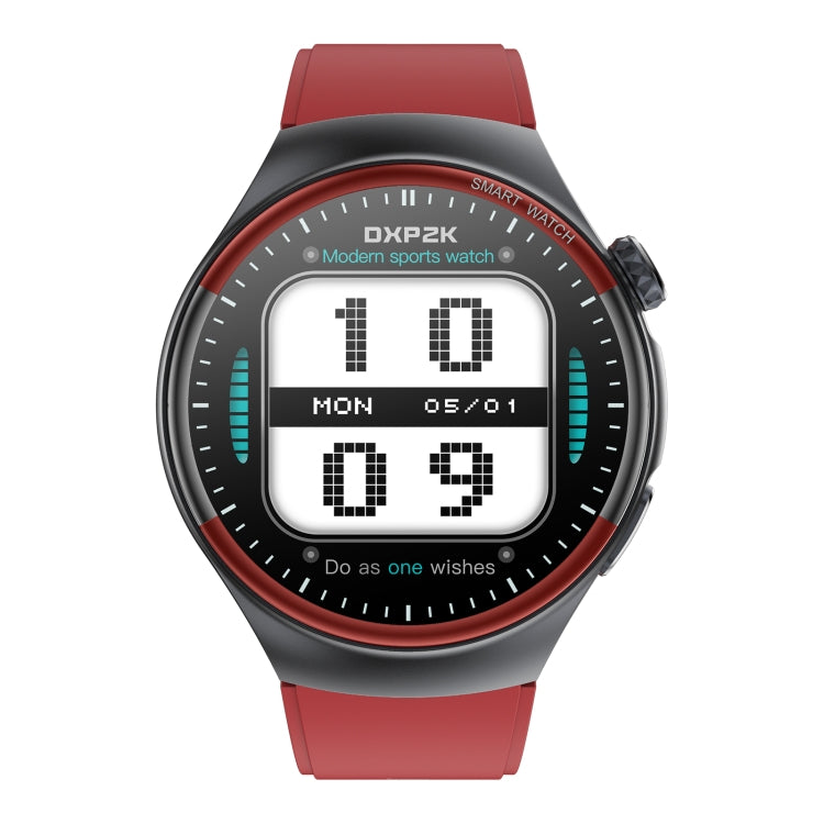 T82 1.43 inch Round Screen BT Call Smart Watch, Heart Rate / Blood Pressure / Blood Oxygen / Sleep / Blood Sugar / HRV / Metope / SOS, Strap:Silicone Red - Smart Wristbands by buy2fix | Online Shopping UK | buy2fix