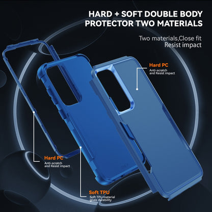 For Samsung Galaxy S25+ 5G TPU + PC Shockproof Protective Phone Case(Royal Blue) - Galaxy S25+ 5G Cases by buy2fix | Online Shopping UK | buy2fix