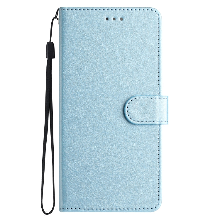 For Samsung Galaxy S25 5G Silk Texture Horizontal Flip Leather Phone Case(Light Blue) - Galaxy S25 5G Cases by buy2fix | Online Shopping UK | buy2fix