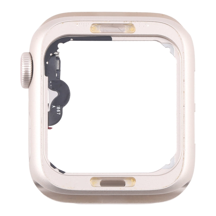 For Apple Watch SE 2022 40MM LTE Aluminium Alloy Middle Frame Bezel Plate with Crown Spin Axis Flex Cable(Starlight) - Middle Frame by buy2fix | Online Shopping UK | buy2fix