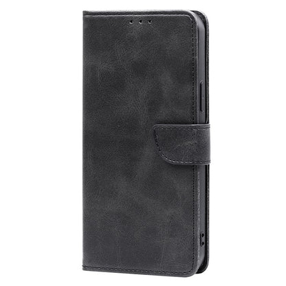 For Samsung Galaxy S25 Ultra 5G Calf Texture Buckle Flip Leather Phone Case(Black) - Galaxy S25 Ultra 5G Cases by buy2fix | Online Shopping UK | buy2fix