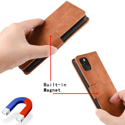 For DOOGEE N20 Pro Solid Color Skin Feel Magnetic Buckle Horizontal Flip Calf Texture PU Leather Case with Holder & Card Slots & Wallet(Black) - More Brand by buy2fix | Online Shopping UK | buy2fix