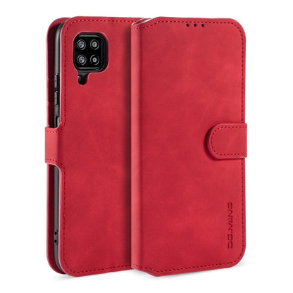 For Samsung Galaxy A42 5G DG.MING Retro Oil Side Horizontal Flip Protective Case(Red) - Galaxy Phone Cases by DG.MING | Online Shopping UK | buy2fix