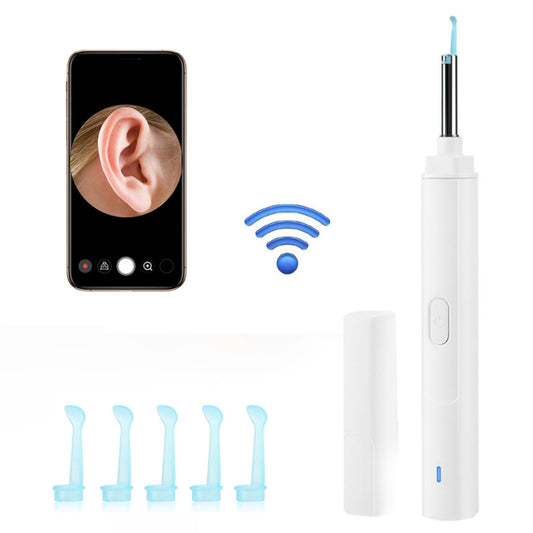 H02006 WiFi Smart Visual Ear Pick HD Digital Mouth Nose Ear Endoscope (White) - Ear Care Tools by buy2fix | Online Shopping UK | buy2fix