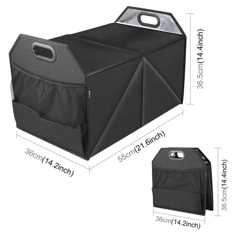 FunAdd Foldable Storage Fresh Box Vehicle Trunk Organizer Bag Transportation Fresh-keeping Box (Black) - Stowing Tidying by FunAdd | Online Shopping UK | buy2fix