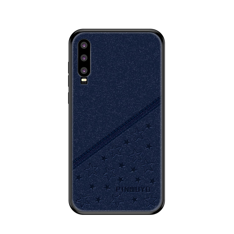 PINWUYO Full Coverage Waterproof Shockproof PC+TPU+PU Case for Huawei P30 (Blue) - Huawei Cases by PINWUYO | Online Shopping UK | buy2fix