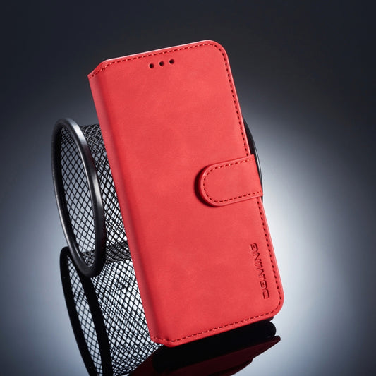 DG.MING Retro Oil Side Horizontal Flip Case for Huawei P20, with Holder & Card Slots & Wallet (Red) - Huawei Cases by DG.MING | Online Shopping UK | buy2fix