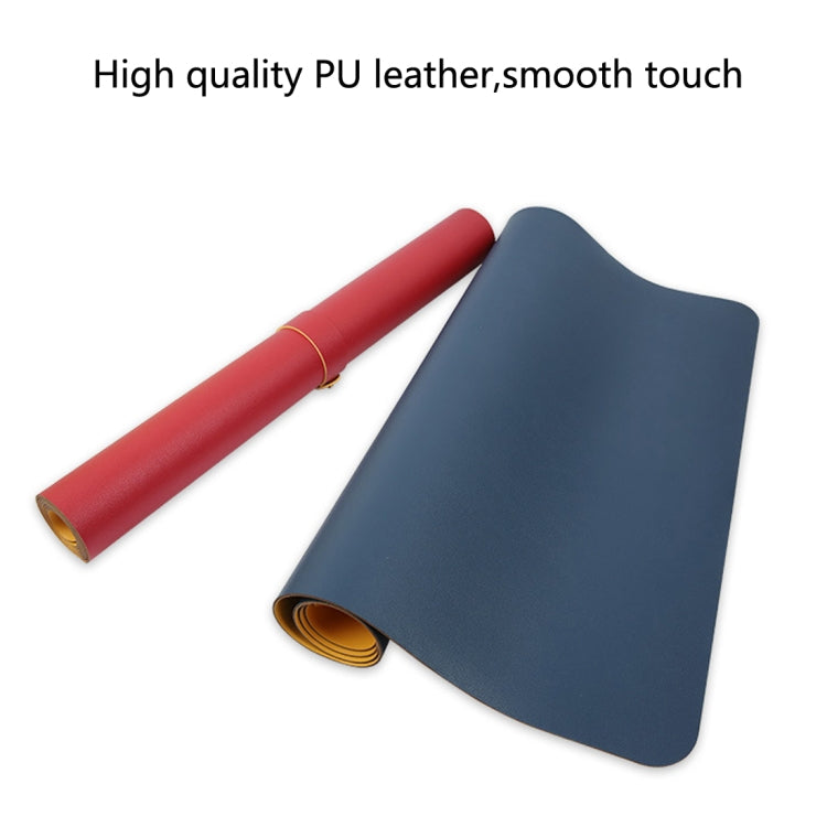 Multifunction Business Double Sided PU Leather Mouse Pad Keyboard Pad Table Mat Computer Desk Mat, Size: 80 x 40cm - Desk Pads by buy2fix | Online Shopping UK | buy2fix