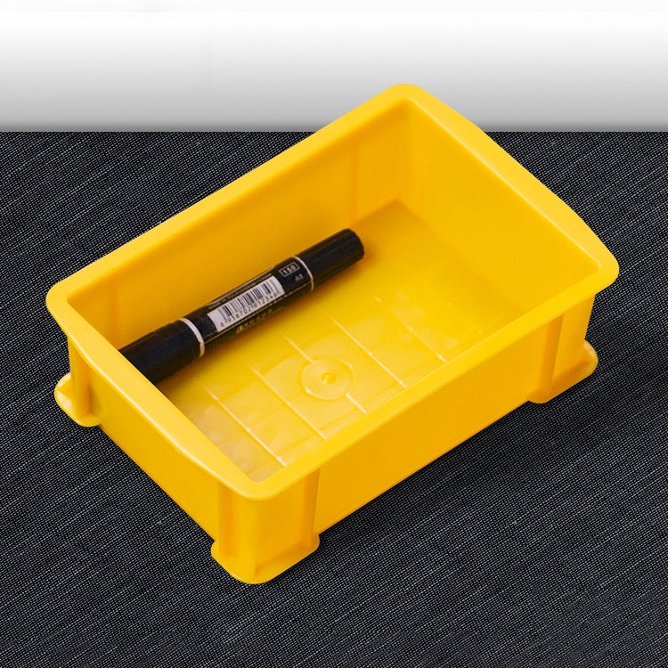 Thick Multi-function Material Box Brand New Flat Plastic Parts Box Tool Box, Size: 20.7cm x 13.7cm x 6.4cm(Yellow) - Storage Bags & Boxes by buy2fix | Online Shopping UK | buy2fix