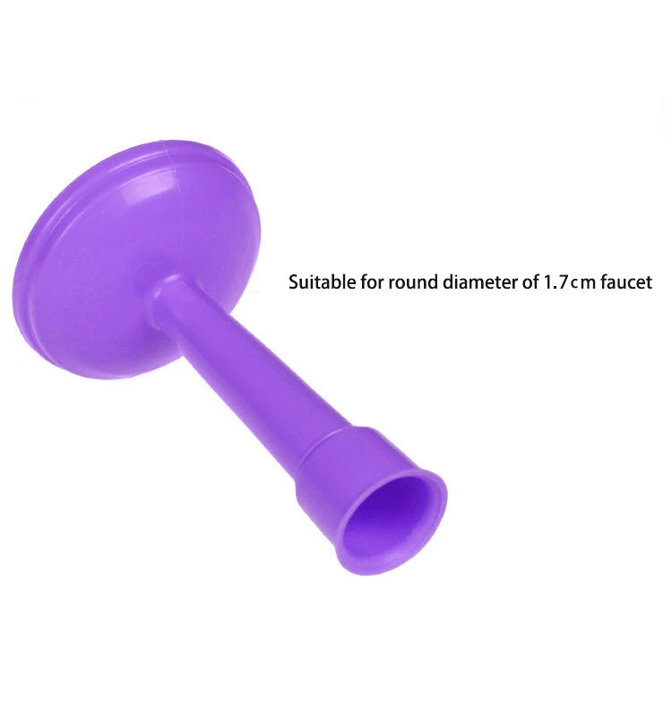 2 PCS Faucet Splash Water-saving Shower Bath Adjustable Valve Filter Water Saving Devices, Small Size: 6.5 x 10.5cm, Suitable for 17mm Diameter Round Faucets(Purple) - Faucets & Accessories by buy2fix | Online Shopping UK | buy2fix