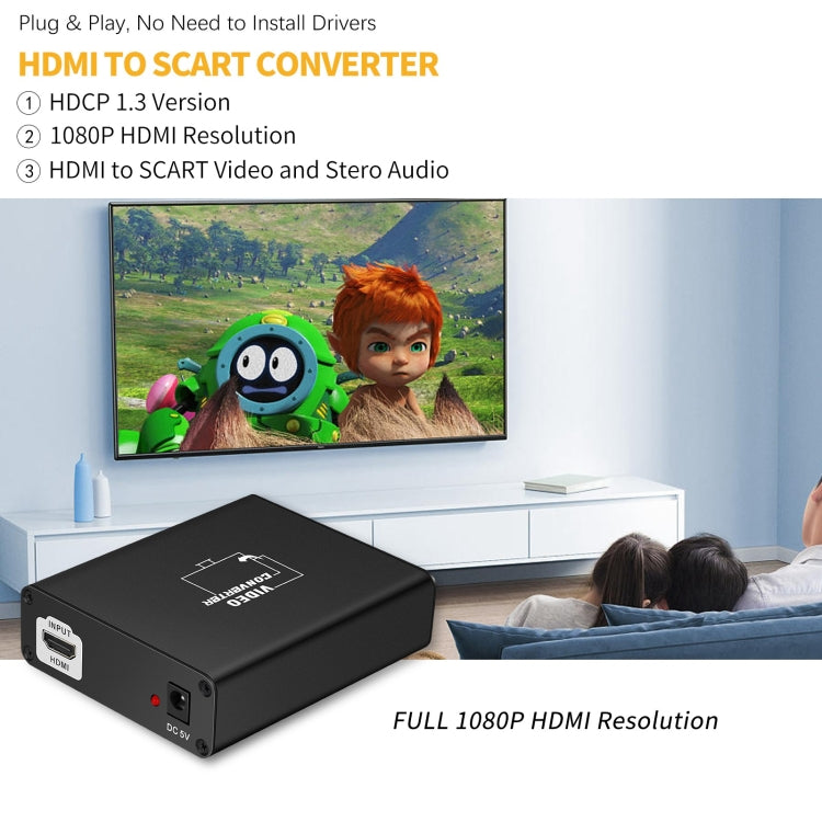 NEWKENG C8 HDMI to SCART Video Converter - Converter by buy2fix | Online Shopping UK | buy2fix