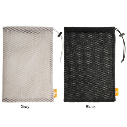 HAWEEL Nylon Mesh Drawstring Pouch Bag with Stay Cord for up to 7.9 inch screen Tablet, Size: 24cm x 16cm(Grey) - iPad Mini 4 & 3 & 2 & 1 Cases by HAWEEL | Online Shopping UK | buy2fix