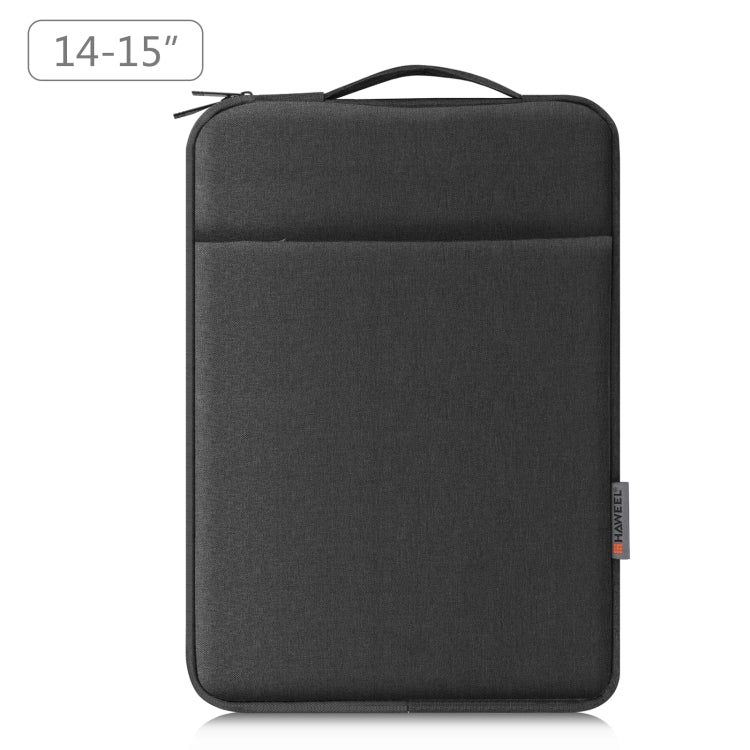 HAWEEL Laptop Sleeve Case Zipper Briefcase Bag with Handle for 14-15 inch Laptop (Black) - 15 inch by HAWEEL | Online Shopping UK | buy2fix