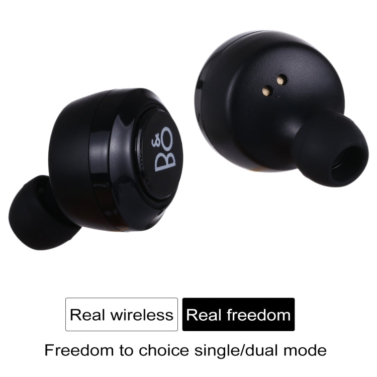 Air Twins TWS1 Bluetooth V5.0 Wireless Stereo Earphones with Magnetic Charging Box(Black) - TWS Earphone by buy2fix | Online Shopping UK | buy2fix