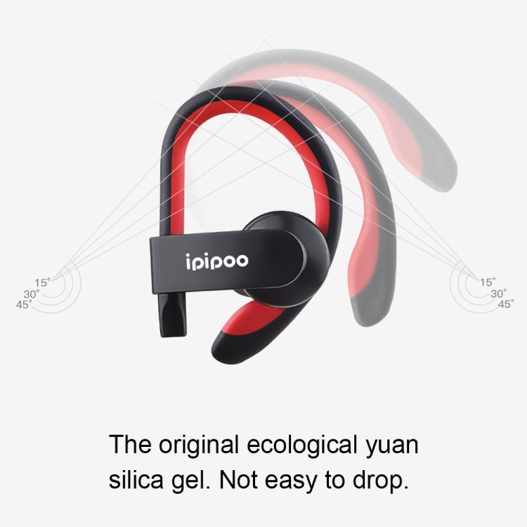 ipipoo iL98BL Ear-hung Bluetooth Headset(Yellow) - Neck-mounted Earphone by ipipoo | Online Shopping UK | buy2fix