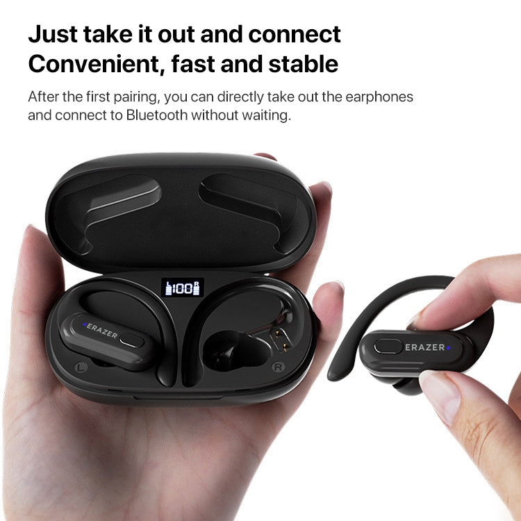 Lenovo Erazer XT60 Pro Bluetooth 5.3 Ear-mounted Sports Wireless Bluetooth Earphone (Black) - Bluetooth Earphone by Lenovo | Online Shopping UK | buy2fix