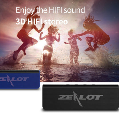 ZEALOT S31 10W 3D HiFi Stereo Wireless Bluetooth Speaker, Support Hands-free / USB / AUX / TF Card(Black) - Desktop Speaker by ZEALOT | Online Shopping UK | buy2fix