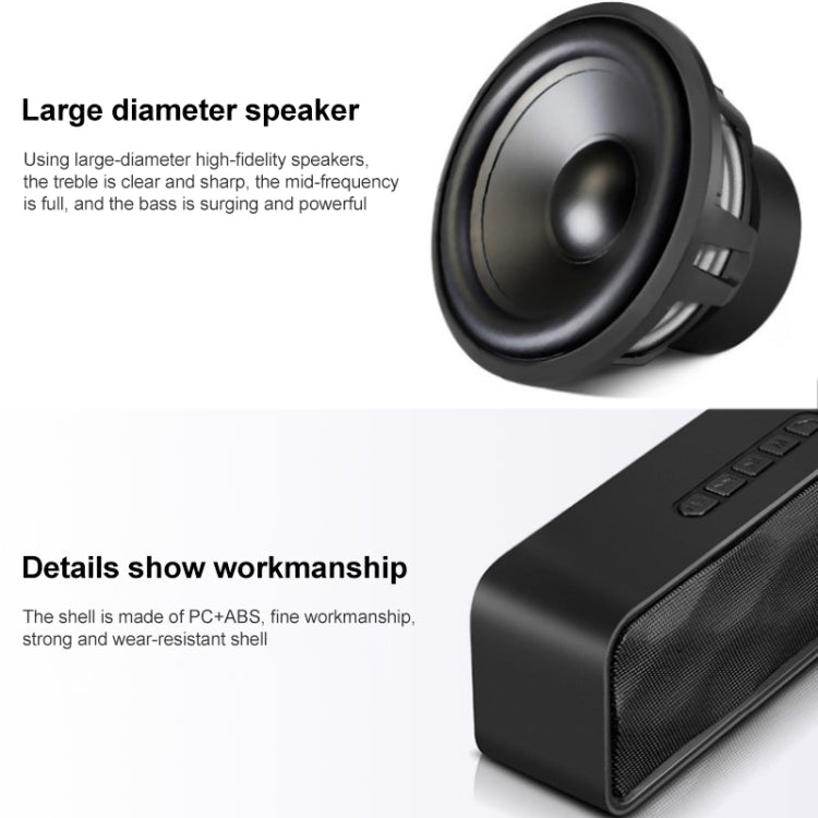 SC211 Pro Outdoor Multi-function Card Wireless Bluetooth Speaker Standard Edition (Black) - Desktop Speaker by buy2fix | Online Shopping UK | buy2fix