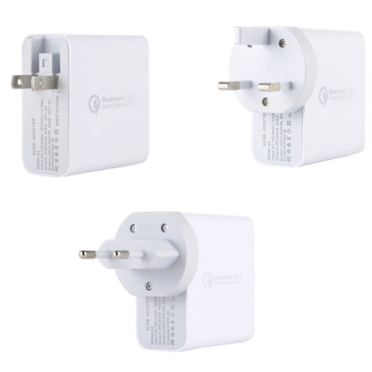 A3 PD 18W USB-C / Type-C + QC3.0 USB + Dual USB Interface Travel Charger Set, US Plug / EU Plug / UK Plug - USB Charger by buy2fix | Online Shopping UK | buy2fix