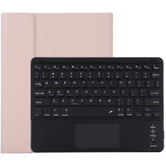 TG97BC Detachable Bluetooth Black Keyboard + Microfiber Leather Tablet Case for iPad 9.7 inch, with Touch Pad & Pen Slot & Holder(Pink) - Universal by buy2fix | Online Shopping UK | buy2fix