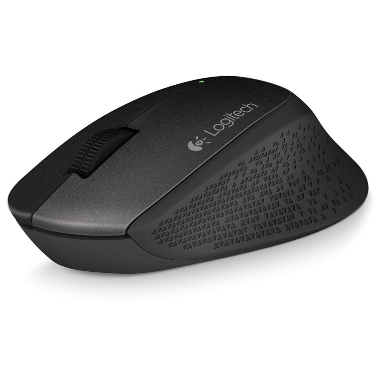 Logitech MK345 Wireless Full-size Keyboard + 2.4GHz 1000DPI Wireless Optical Mouse Set with Nano Receiver(Black) - Wireless Keyboard by Logitech | Online Shopping UK | buy2fix