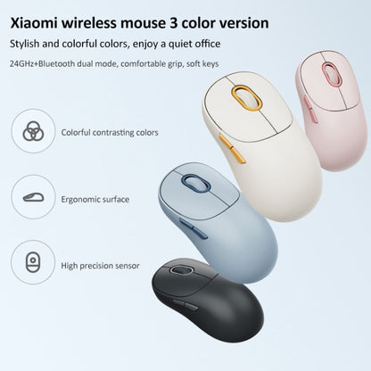 Original Xiaomi Dual-mode 1200DPI Ultra-thin Computer Mouse 3 (Blue) - Wireless Mice by Xiaomi | Online Shopping UK | buy2fix