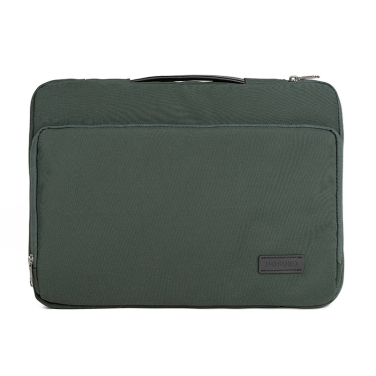 POFOKO E550 13 inch Portable Waterproof Polyester Laptop Handbag(Green) - Other by POFOKO | Online Shopping UK | buy2fix