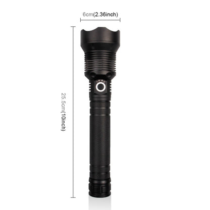 X92 Luminous Flux: 2000lm LED Waterproof Flashlight, Retractable Focus Function (Black) - LED Flashlight by buy2fix | Online Shopping UK | buy2fix