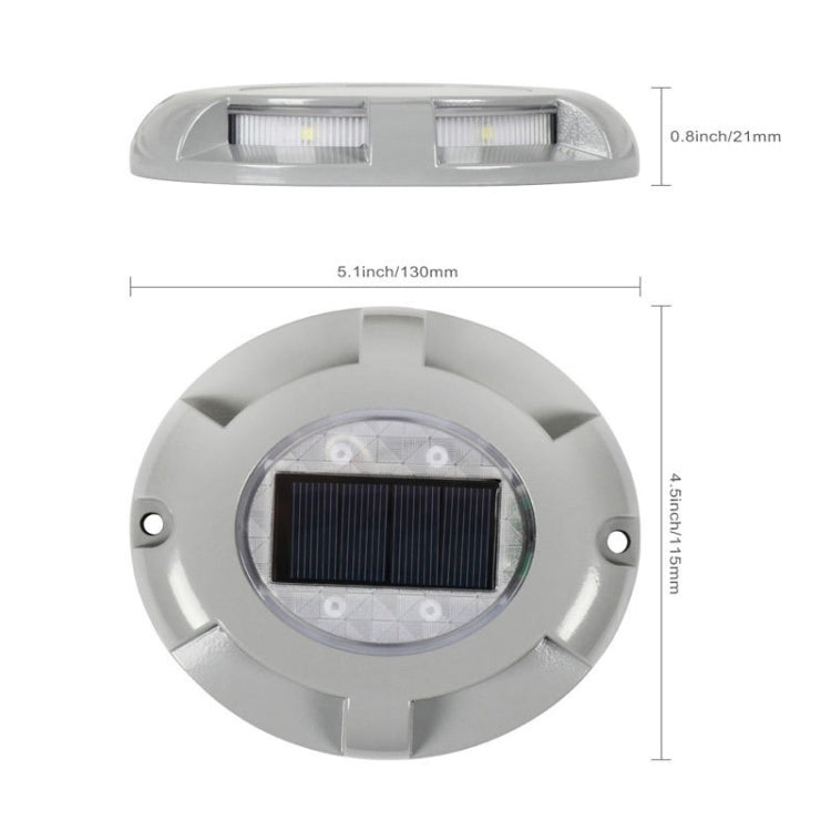 LED High Pressure Resistant Solar Powered Embedded Ground Lamp IP65 Waterproof Outdoor Garden Lawn Lamp, Warm Light 3000K - Buried Lights by buy2fix | Online Shopping UK | buy2fix