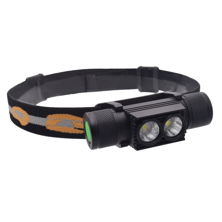 D25 10W 2 x XML-2 IPX6 Waterproof Headband Light, 2400 LM USB Charging Adjustable Outdoor LED Headlight - Headlamp by buy2fix | Online Shopping UK | buy2fix