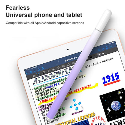 Universal Nano Disc Nib Capacitive Stylus Pen with Magnetic Cap & Spare Nib (White) - Stylus Pen by buy2fix | Online Shopping UK | buy2fix