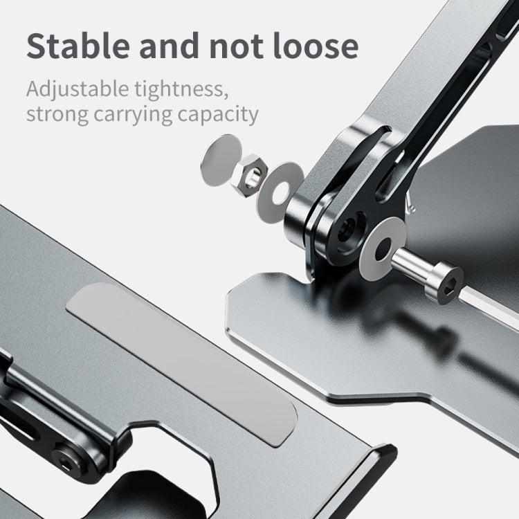 R-JUST HZ09 Mechanical Lifting Adjustable Laptop Holder (Silver) - MacBook Holder by R-JUST | Online Shopping UK | buy2fix