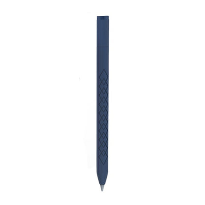 For Apple Pencil (USB-C) Diamond Pattern Silicone Stylus Pen Protective Case (Midnight Blue) - Pencil Accessories by buy2fix | Online Shopping UK | buy2fix