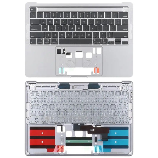 For MacBook Pro Retina 13 inch A2289 2020 C-side Cover + US Edition Key Board (Silver) - Bottom Cover by buy2fix | Online Shopping UK | buy2fix