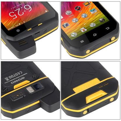 UNIWA B6000 PTT Walkie Talkie Rugged Phone, 2GB+16GB, IP68 Waterproof Dustproof Shockproof, 5000mAh Battery, 4.7 inch Android 9.0 MTK6762 Octa Core up to 2.0GHz, Network: 4G, NFC, OTG (Yellow) - UNIWA by UNIWA | Online Shopping UK | buy2fix