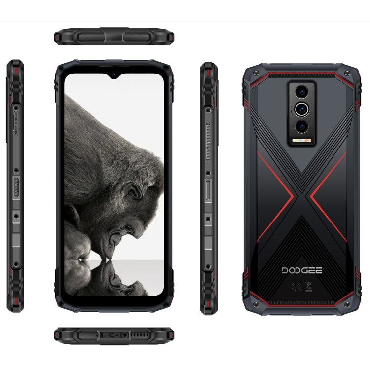 DOOGEE Blade 10 Pro, 6GB+256GB, 6.56 inch Android 14 Spreadtrum T606 Octa Core, Network: 4G, OTG, NFC (Black Red) - DOOGEE by DOOGEE | Online Shopping UK | buy2fix