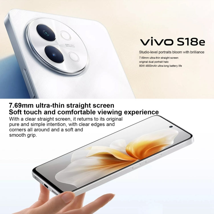 vivo S18e, Dual Back Cameras, 12GB+512GB, Face ID Screen Fingerprint Identification, 6.67 inch Android 14.0 OriginOS 4 Dimensity 7200 Octa Core 2.8GHz, OTG, NFC, Network: 5G, Support Google Play (Purple) - vivo by vivo | Online Shopping UK | buy2fix