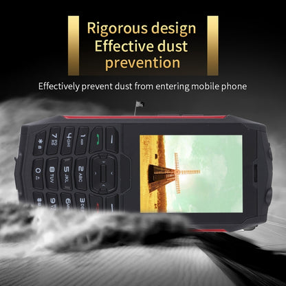 Rugtel R3C Rugged Phone, IP68 Waterproof Dustproof Shockproof, 2.8 inch, MTK6261D, 2000mAh Battery, SOS, FM, Dual SIM(Red) - Others by Rugtel | Online Shopping UK | buy2fix