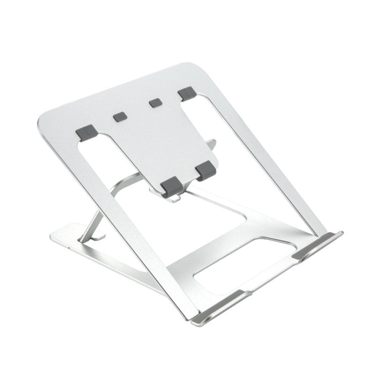 Laptop Height Extender Holder Stand Folding Portable Computer Heat Dissipation Bracket, Size: 22.3x23.5x1.3cm (Silver) - MacBook Holder by buy2fix | Online Shopping UK | buy2fix