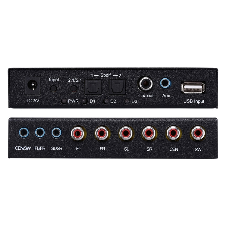 NK-A6L 5.1 Audio Gear Digital Sound Decoder, UK Plug - Audio Signal Switcher by buy2fix | Online Shopping UK | buy2fix