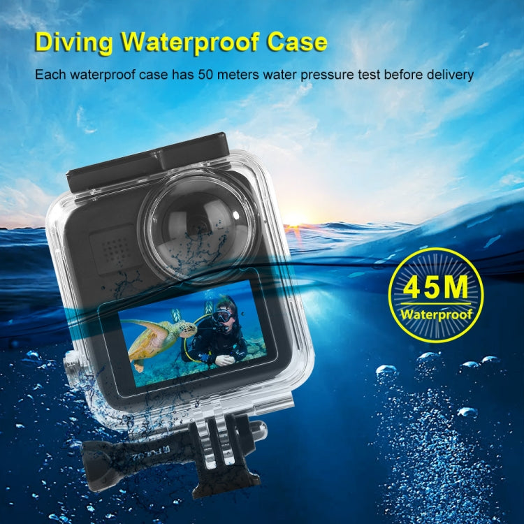 PULUZ 45m Underwater Waterproof Housing Diving Case for GoPro MAX, with Buckle Basic Mount & Screw - Waterproof Cases by PULUZ | Online Shopping UK | buy2fix