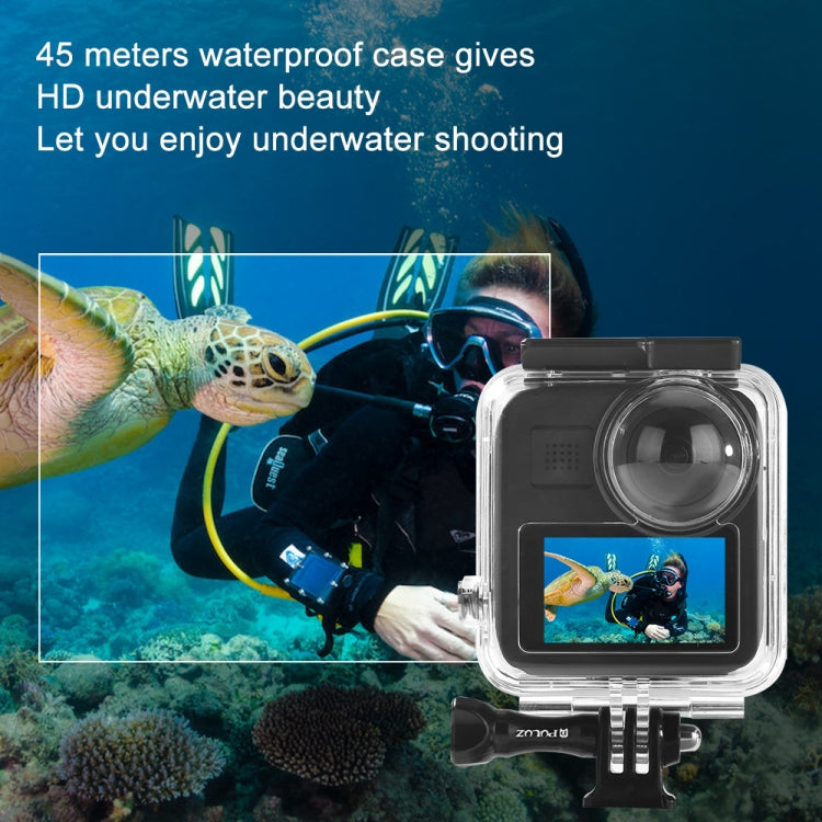 PULUZ 45m Underwater Waterproof Housing Diving Case for GoPro MAX, with Buckle Basic Mount & Screw - Waterproof Cases by PULUZ | Online Shopping UK | buy2fix