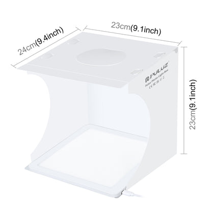 PULUZ Mini LED Photography Shadowless Light Lamp Panel Pad + Studio Shooting Tent Box, Acrylic Material, 20cm x 20cm Effective Area -  by PULUZ | Online Shopping UK | buy2fix