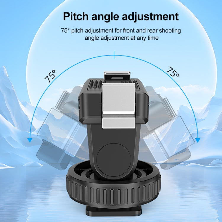 For DJI Osmo Action 5 Pro / 4 / 3 PULUZ Cold Shoe Gimbal Quick Release Base Adapter (Black) -  by PULUZ | Online Shopping UK | buy2fix