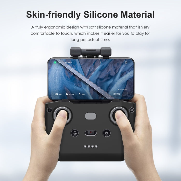 PULUZ Shockproof Anti-scratch Silicone Case For DJI Neo / Mini 3 / 3 Pro / Mavic 3 / Air 2S / Mini 2 RC-N2 / RC-N1 / RC-N3 Remote Control(Black) - Cases & Bags by PULUZ | Online Shopping UK | buy2fix