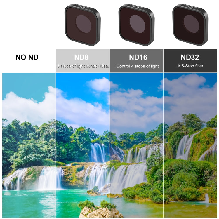 PULUZ Action Camera ND8 Lens Filter For GoPro HERO13 Black /12 Black /11 Black /11 Black Mini /10 Black /9 Black - Lens Filter by PULUZ | Online Shopping UK | buy2fix